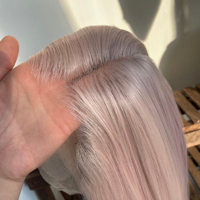 Blush Pink 13X4 Lace Wig Synthetic Heat Resistant Wig