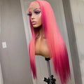 NHA Hot Pink Salmon Color Ombre Lace Front Wig
