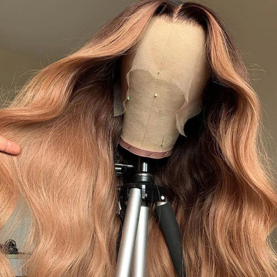 NHA Amber Sandtone Color Ombre Lace Front Wig