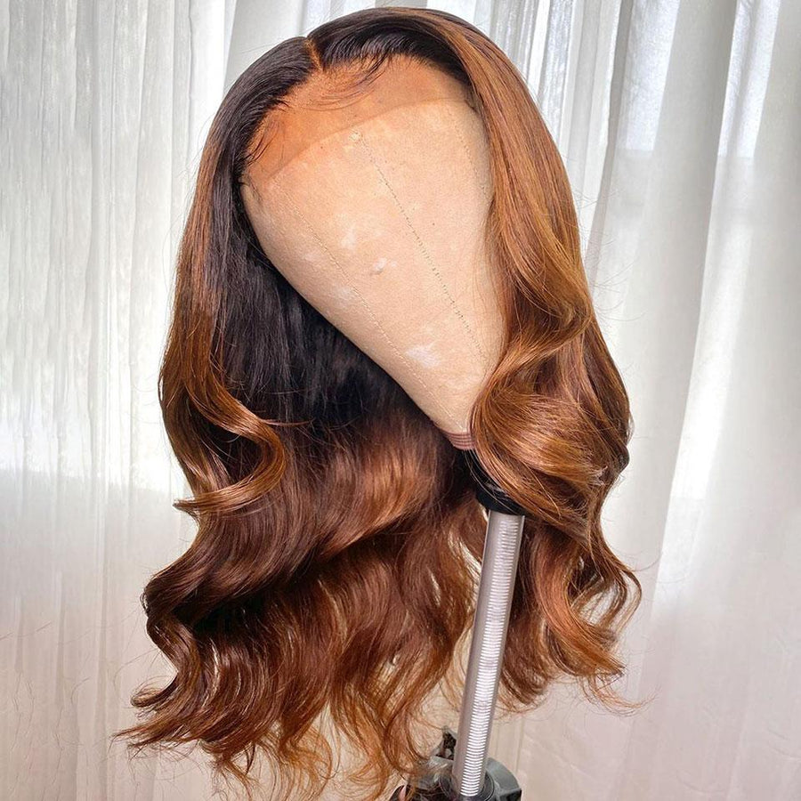 NHA 1B30 Ombre Wavy Lace Wig