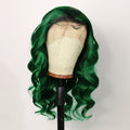 20INCH 1B Green Ombre Body Wave Lace Front Wig