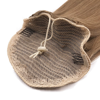 NHA Drawstring Light Brown Straight Ponytail Hair Extension