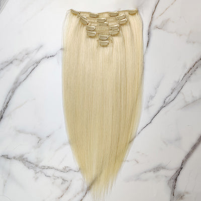 NHA 613 Blonde Straight Clip in Human Hair Extension