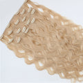 NHA Honey Blonde Clip in Human Hair Extension Natural Wave
