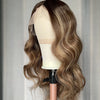 NHA Luxury Brown Highlight Human Hair Wig