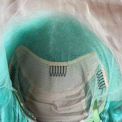 NHA Blue Pink Straight Lace Wig