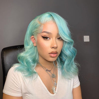NHA Baby Blue Lace Front Wig
