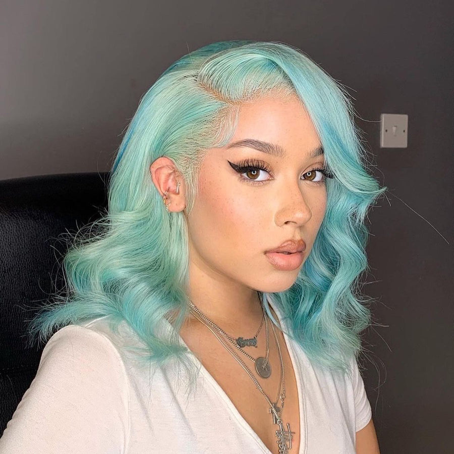 NHA Baby Blue Lace Front Wig