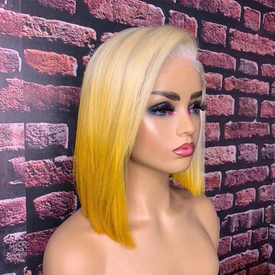 NHA Blonde Yellow Ombre Lace Wig