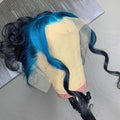 Blue Ombre Wavy Lace Front Wig