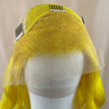 NHA Yellow Curly Lace Front Wig