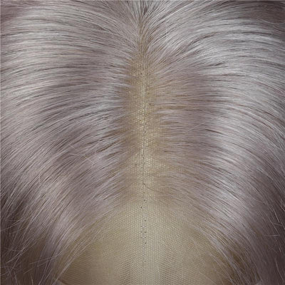 Silver Platinum Lace Front Wig Straight Bob