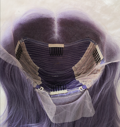 Mauve Purple Straight Lace Front Wig