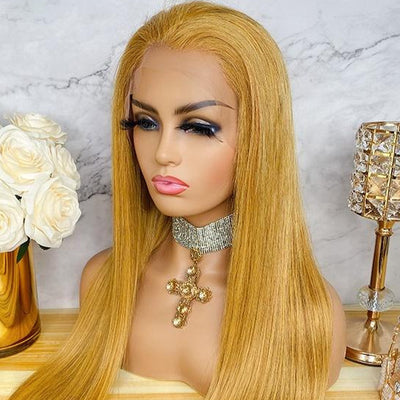 NHA Honey Ginger Yellow Lace Front Wig