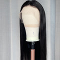 Silky Straight Black Long Straight Full Lace Wig