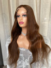 NHA Long Style Medium Brown Virgin Hair Full Lace Wig
