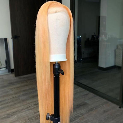 NHA Light Orange Straight Lace Wig