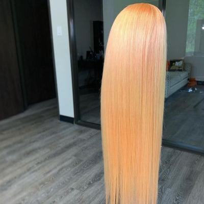 NHA Light Orange Straight Lace Wig