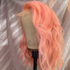 Light Peach Pink Lace Front Wig
