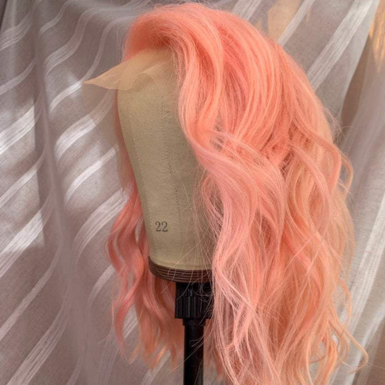 Light Peach Pink Lace Front Wig – newhairagenda display picture 1