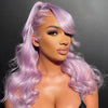 Shop Look Light Purple Human Hair Lace Front Wig