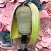 NHA Lime Ombre Straight Bob Style Lace Wig