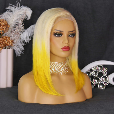 NHA Blonde Yellow Ombre Lace Wig