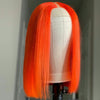 NHA Fire Orange Straight Bob Lace Front Wig
