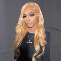 NHA Honey Blonde Wavy Lace Front Wig Shop Looks