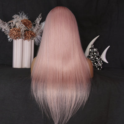 NHA Light Pink Straight Lace Front wig