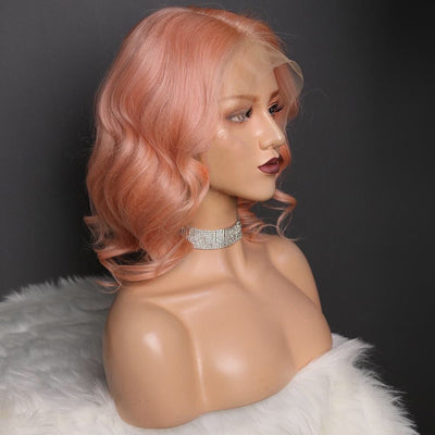 NHA Rose Bright Pink Lace Wig 12"