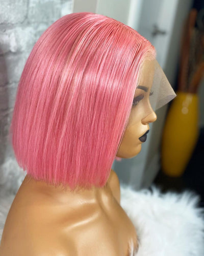 NHA Rouge Pink Bob Lace Wig