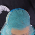 NHA Sapphire Blue Curly Lace Front Wig