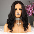 NHA Natural Color Body Wave Human Hair Lace Front Wig
