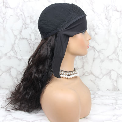 NHA Water Wave HeadBand Human Hair Wig New Fashion