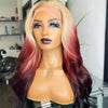 NHA Blonde Rosewood Color Ombre Lace Front Wig