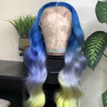 NHA Blue Ombre Body Wave Lace Front Wig