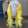 NHA Light Yellow Blonde Ombre Lace Front Wig