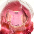 Pink Ombre Body Wave Lace Front Wig