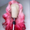 Pink Ombre Body Wave Lace Front Wig