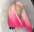 NHA Pink Ombre Bob Lace Wig