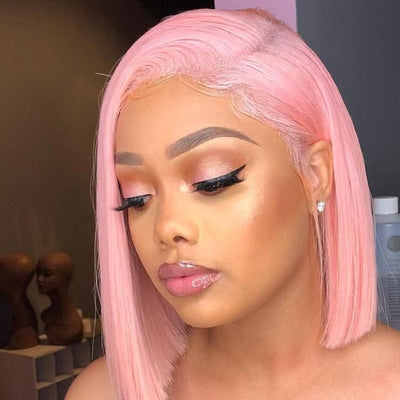 NHA Rouge Pink Bob Lace Wig