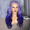 NHA Purple Ombre Body Wave Lace Front Wig