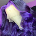 Dark Purple Thick Wave Lace Front Wig