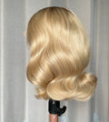 NHA Luxury Blonde Short Wave Human Wig