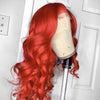 NHA Body Wave Bright Red Color Wig