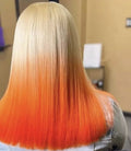 NHA Orange Blonde Straight Lace Front Wig