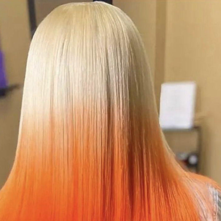 NHA Orange Blonde Straight Lace Front Wig