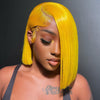 NHA Yellow BOB Straight Lace Front Wig