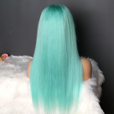 NHA Straight Bright Blue Lace Frontal Wig
